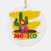 Mexicaans Mariachi Kerstornament Keramisch Ornament (Voorkant)