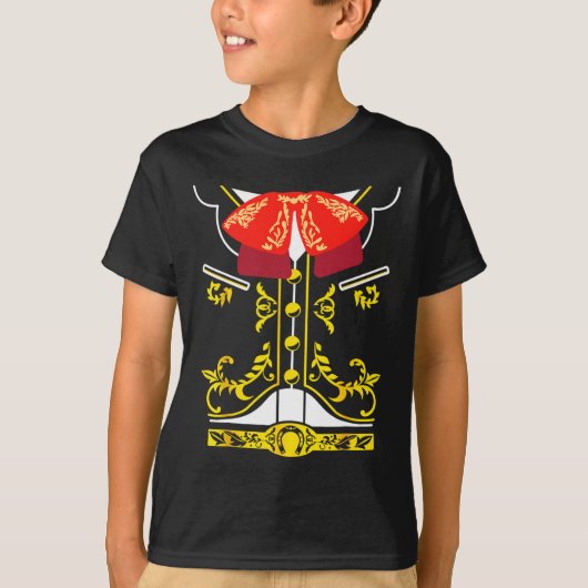 Mexicaans Mariachi T-shirt Charro Cinco De Mayo Ha (Voorkant)