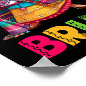 Mexicaans Meisje Dabbing Bruh Poncho Grappig Cinco Poster (Hoek)