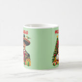 Mexicaans meisje man kerstboom Feliz Navidad kunst Koffiemok (Center)