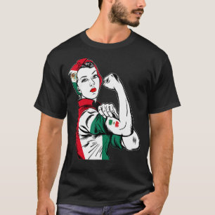Mexicaans meisje onbreekbaar erfgoed, Mexicaanse v T-shirt