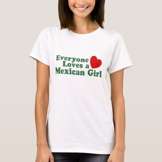 Mexicaans meisje t-shirt (Voorkant)