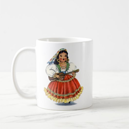  Mexicaans meisje Traditionele dress Koffiemok (Links)