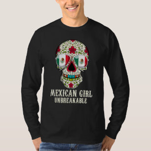 Mexicaans meisje zonder breekbaar erfgoed Mexico m T-shirt