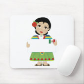 Mexicaans meisjesbord muismat (Met muis)