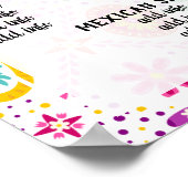 Mexicaans menubord  poster (Hoek)