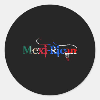 Mexicaans Mexico Puerto Rico Vlag Mexicaans Ronde Sticker
