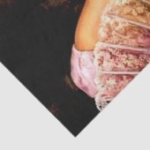 Mexicaans mooi kalendermeisje met Lace Fan Tissuepapier (Detail)