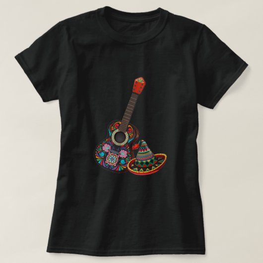 Mexicaans muziek dames T-shirt (Design voorkant)