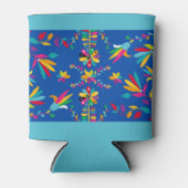 Mexicaans Otomi Design in Blues - Koelbox Blikjeskoeler (Voorkant)