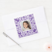 Mexicaans Otomí Tenango Talavera met foto Vierkante Sticker (Envelop)