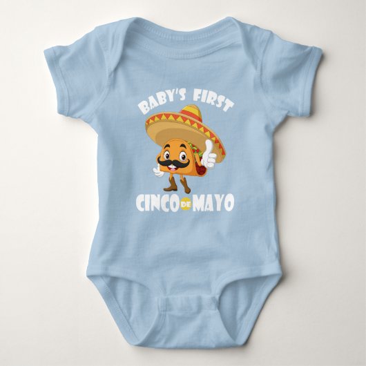 Mexicaans pak voor pasgeboren baby - Cinco de Mayo Romper (Voorkant)