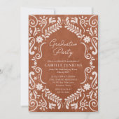 Mexicaans Papel Picado Afstuderen Kaart (Voorkant)