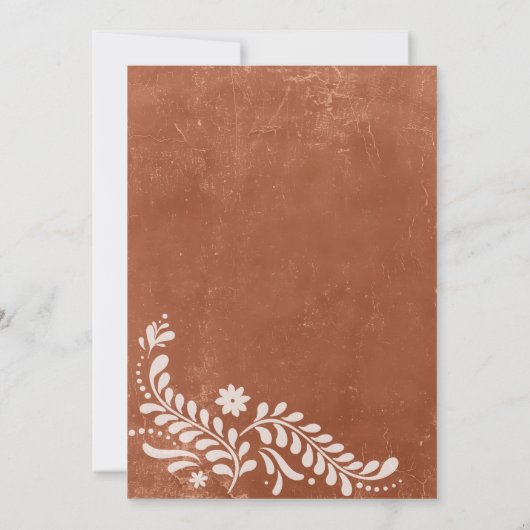 Mexicaans Papel Picado Afstuderen Kaart (Achterkant)