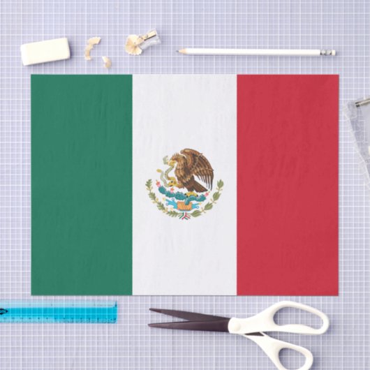 Mexicaans papier tissue, Mexicaanse Vlag tissue pa (Craft)