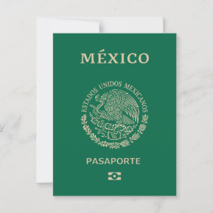 Mexicaans paspoort briefkaart
