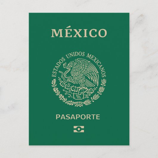 Mexicaans paspoort briefkaart (Voorkant)