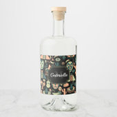 Mexicaans patroon likeurfles etiket (Voorkant)