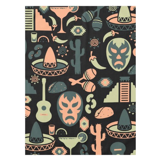 Mexicaans patroon tafelkleed (Voorkant)