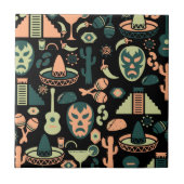 Mexicaans patroon tegeltje (Voorkant)