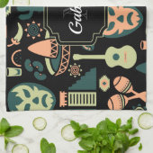 Mexicaans patroon theedoek (Gevouwen)