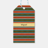 Mexicaans patroon van de verbinding Psychedelic Cadeaulabel (Voorkant)