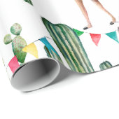 Mexicaans Patroondebetpapier Fiesta Llama Cadeaupapier (Rol Hoek)