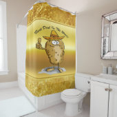 Mexicaans petten aardappelpersonage douchegordijn