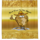 Mexicaans petten aardappelpersonage douchegordijn (Voorkant)