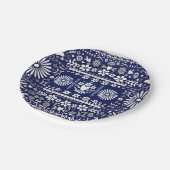 Mexicaans Picado Blue White Paper Weddenschap Papieren Bordje (Gekanteld)