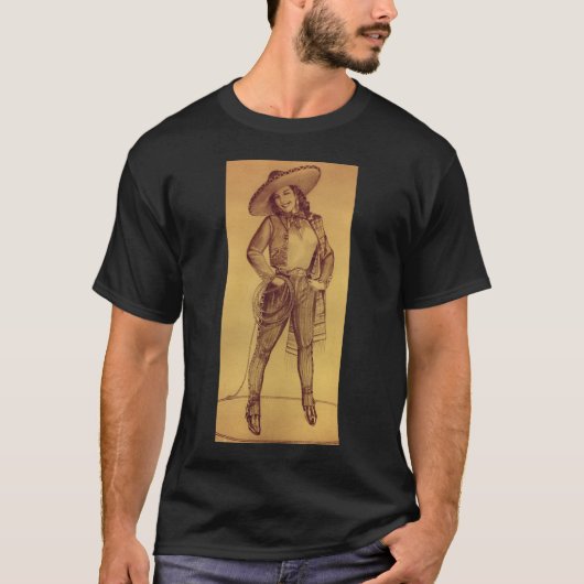 Mexicaans pin-up girl Ranchera T-Shirt (Voorkant)