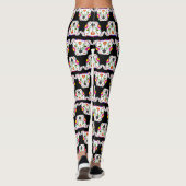 Mexicaans Pitbull Pattern Black Leggings (Achterkant)