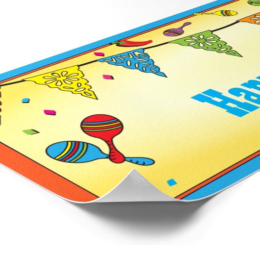 Mexicaans poster banner (Hoek)