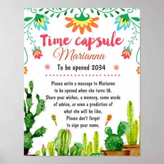 Mexicaans Poster Fiesta Time Capsule (Voorkant)