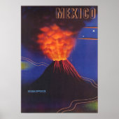Mexicaans Poster van de vulkaan (Voorkant)