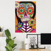 Mexicaans Poster van roze suikerriet (Thuiskantoor)