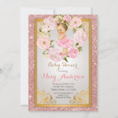 Mexicaans prinses Baby shower Invite Girl Kaart (Voorkant)