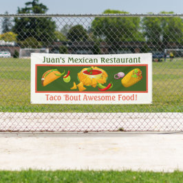 Mexicaans restaurant, aangepast buitenshuis spandoek