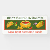 Mexicaans restaurant, aangepast buitenshuis spandoek (Horizontaal)