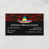 Mexicaans restaurant Authentic Cuisine Visitekaartje (Voorkant)