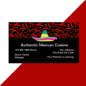 Mexicaans restaurant Authentic Cuisine Visitekaartje