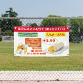 Mexicaans restaurant Breakfast Burrito aanpassen Spandoek (Insitu)