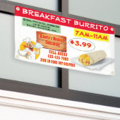 Mexicaans restaurant Breakfast Burrito aanpassen Spandoek (Buitenkant Gebouw)