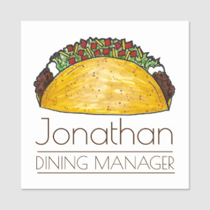 Mexicaans restaurant Cuisine Hard Shell Taco Naamplaatje