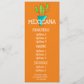 Mexicaans restaurant eten diner menu (Voorkant)