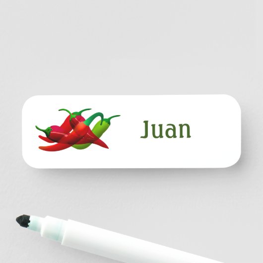 Mexicaans restaurant Hot Peppers Naamplaatje (In situ)