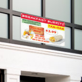 Mexicaans restaurant ontbijtburrito aanpassen spandoek (Buitenkant Gebouw)