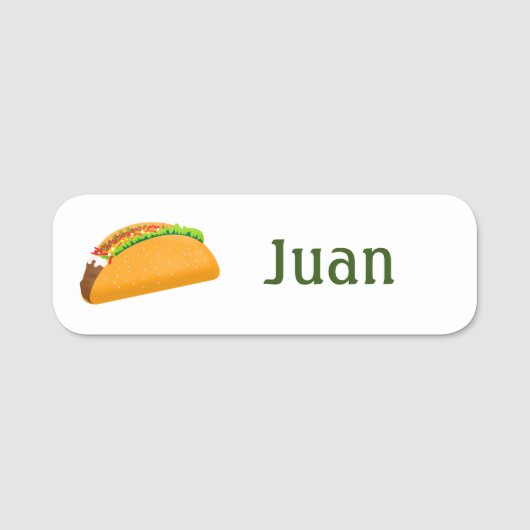 Mexicaans restaurant Taco Naamplaatje (Voorkant)