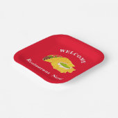 Mexicaans restaurant welkom taco's Gepersonaliseer Papieren Bordje (Gebogen)