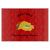 Mexicaans restaurant welkom taco's Gepersonaliseer Snijplank (Voorkant)